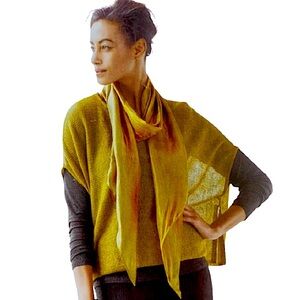 Eileen Fisher Bateau Poncho Style Top Sz L